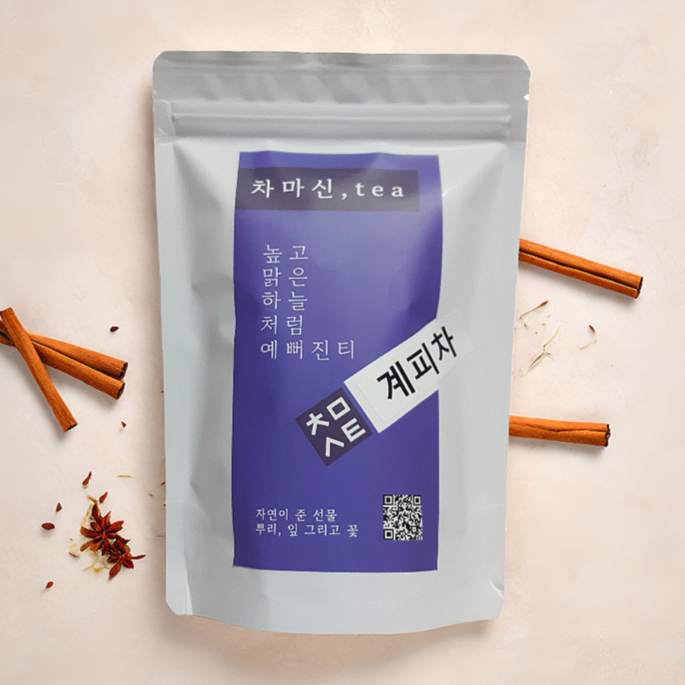 계피차 50티백 카페인없는 계피생강 차 - 상품 이미지