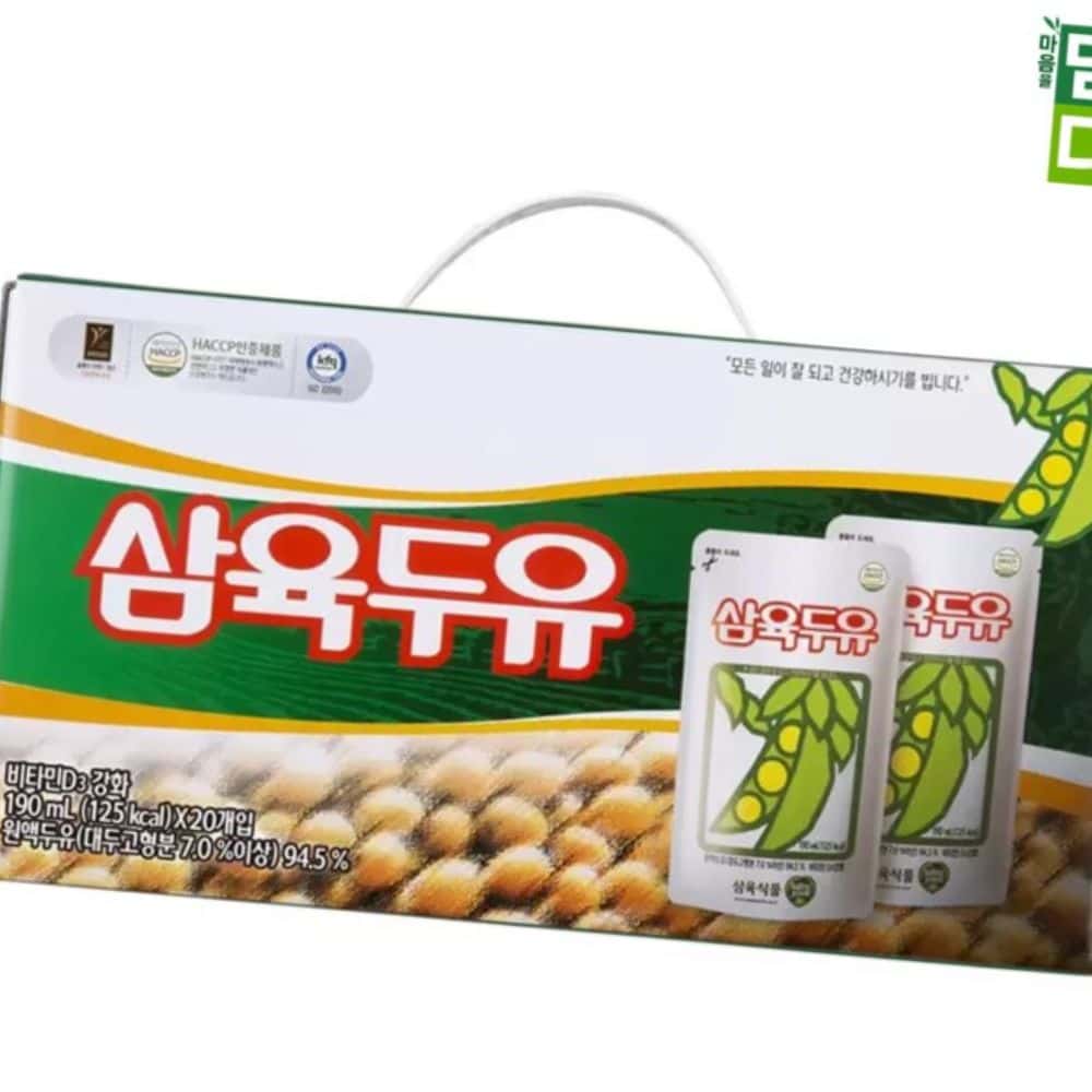 삼육두유 파우치 190ml 달콤한 고소한 임산부 파우치음료 팩음료 : 동네살림
