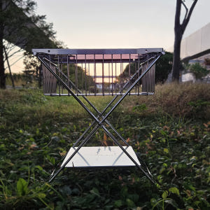 카마포스 엑스 레그 롱 실버 스텐 IGT 테이블 미니멀 사이드 바스켓 호... 운동러 솔직 후기 | 실사용 리뷰 - 상품 이미지 1