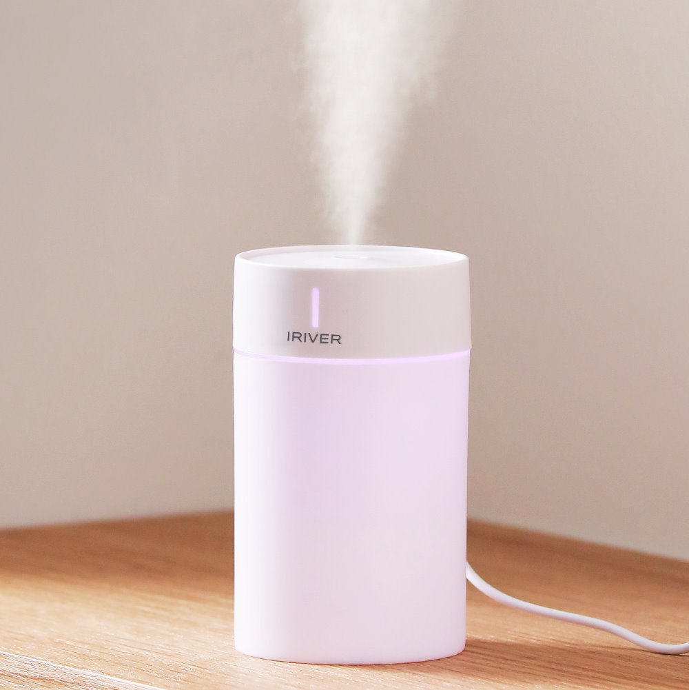 아이리버 사무실 탁상용 미니 가습기 초음파 USB 책상가습기 무드등 휴대용 차량 원룸