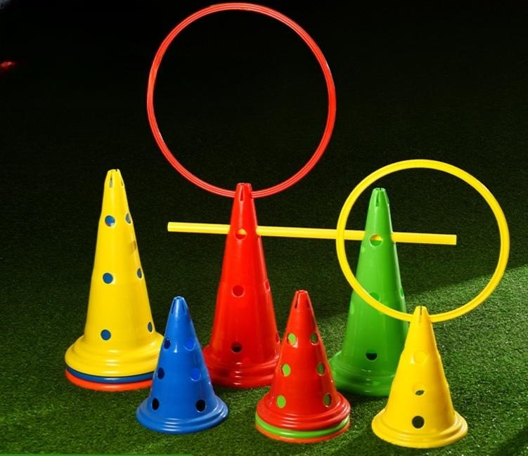 30/52cm 축구 꼬깔콘 축구 훈련용품 사이드 스텝 훈련 5개입