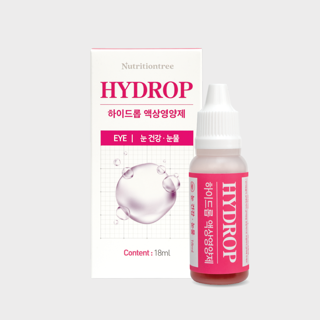 하이드롭 아이 강아지 루테인 눈물자국 눈곱 눈 영양제 18ml - 상품 이미지