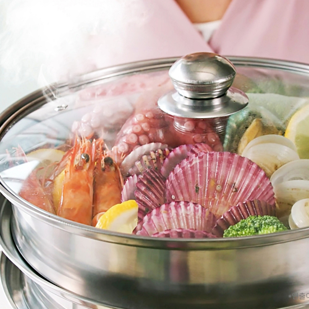 코벤 스텐 전골찜 찜의나라 3단 샤브 인덕션 전골냄비 - 상세 이미지 3