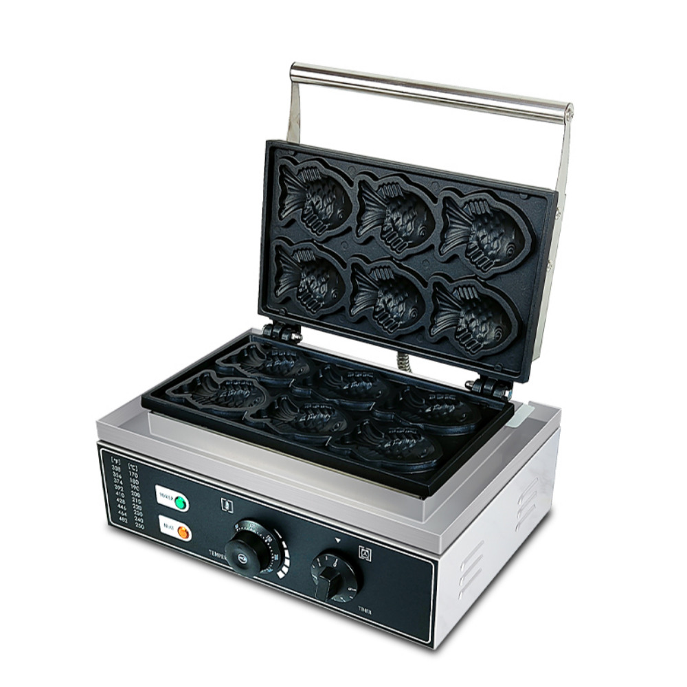 붕어빵 기계 카페 업소용 6구 전기 1500W 잉어빵 - 상세 이미지 2