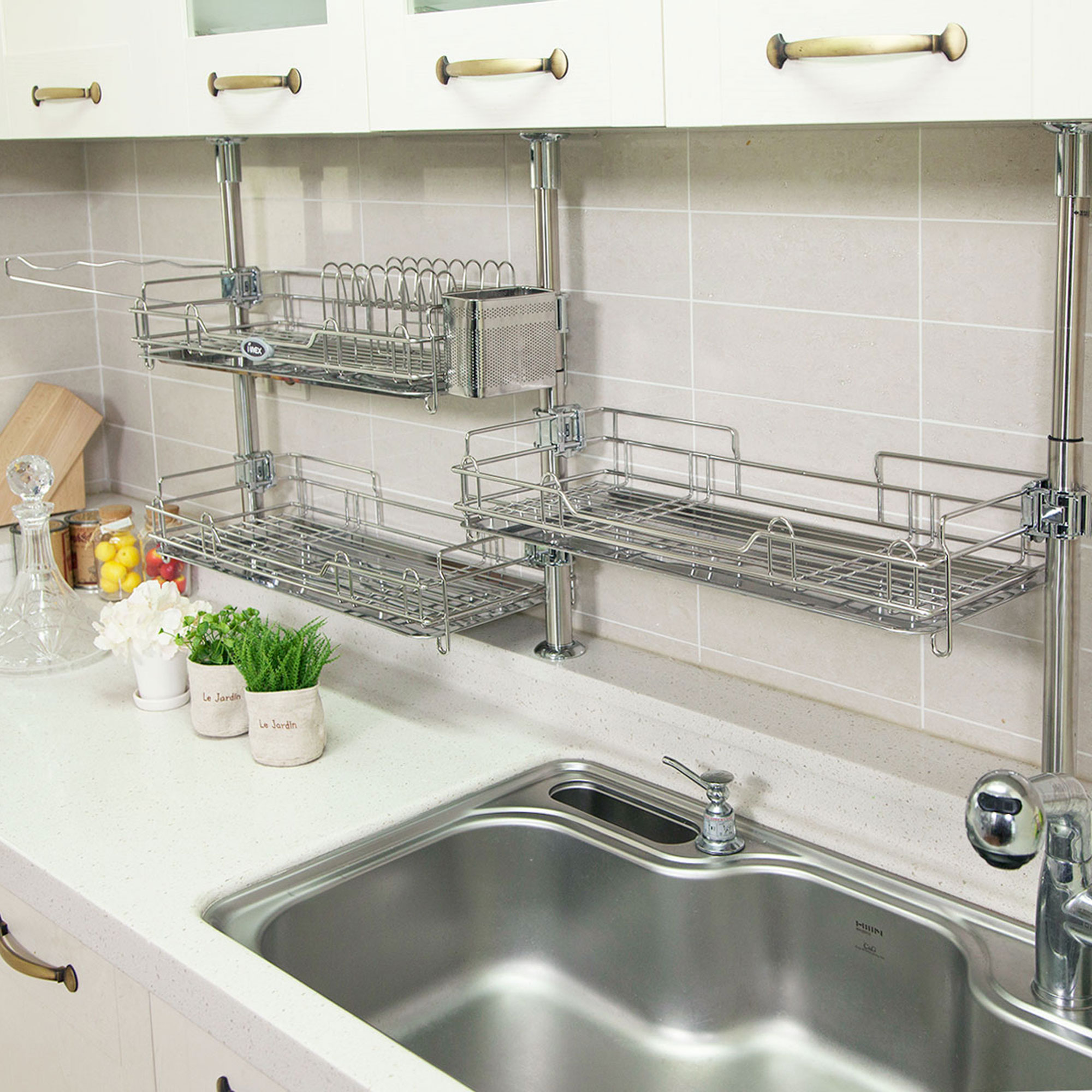 아이넥스 프리미엄 기둥식 식기건조대 600(확장형)