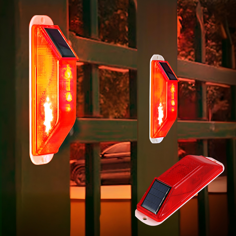 태양광 경광등 LED 멧돼지퇴치기 태양열 경고등 주차장 화물차 트럭 막대 경광등 M11K 제품 이미지