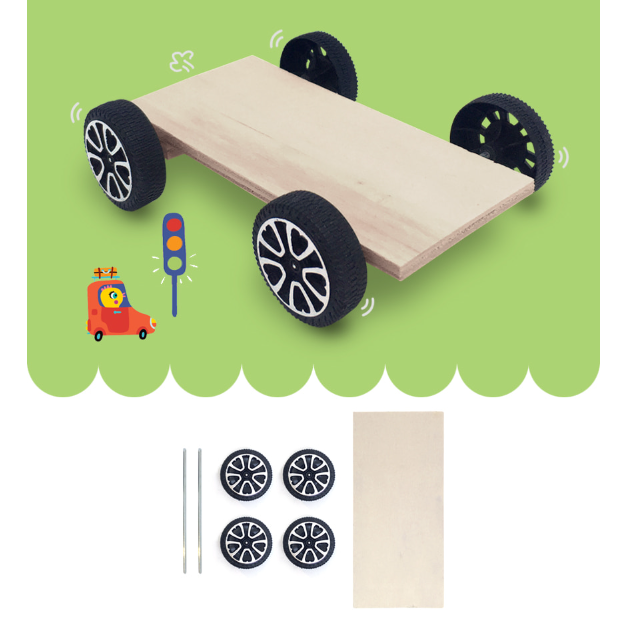 나무 원목 자동차 만들기 DIY 목공키트 간단조립 남아가 좋아하는 놀이키트 - 메인 이미지