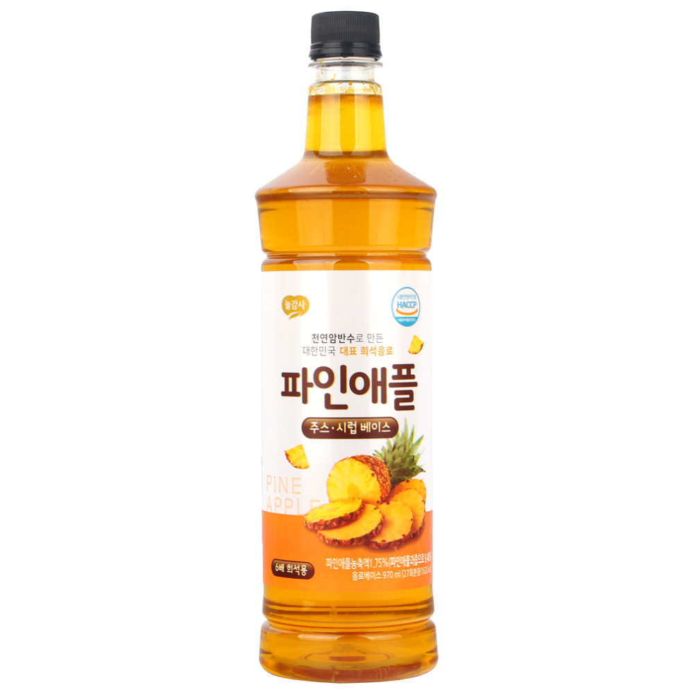광야 늘감사 파인애플 베이스 (970ml x 15개) : 메트로마켓