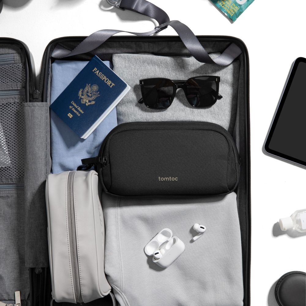 탐탁 T12 디지털 테크 케이블 보조배터리 충전기 멀티 파우치