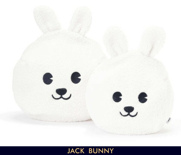 잭바니 Jackbunny 모코모코 래빗 페이스 파우치 2개 세트 2컬러 - 상세 이미지 2