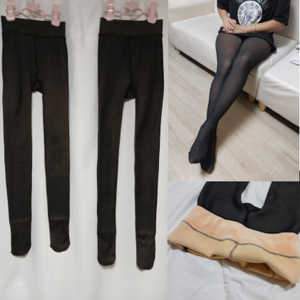 빅사이즈 키큰녀 롱 긴 착시 기모 스타킹 검정 살색