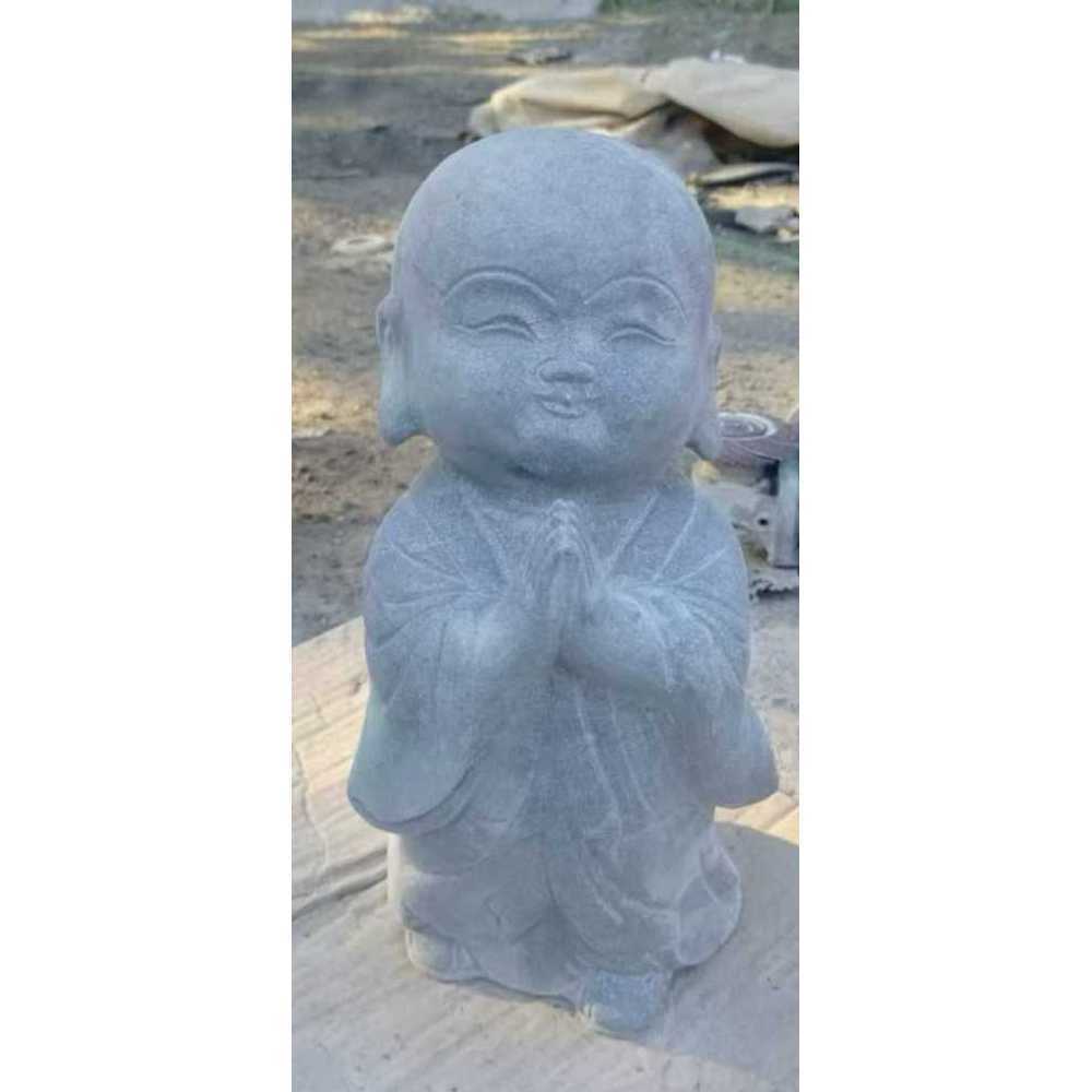 동자승 돌조각상 불상 동상 불교 장식 동양 공원 소품 32cm - 상품 이미지