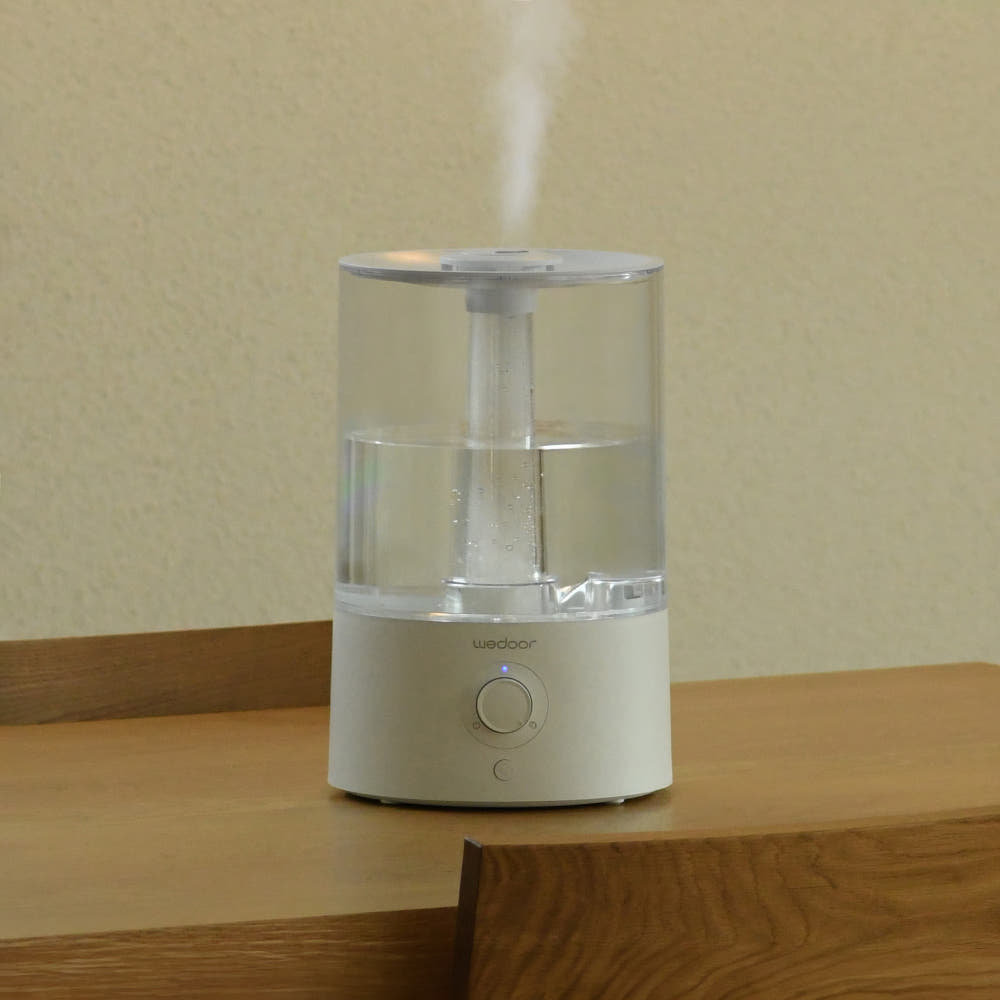 가습기 분무 모습