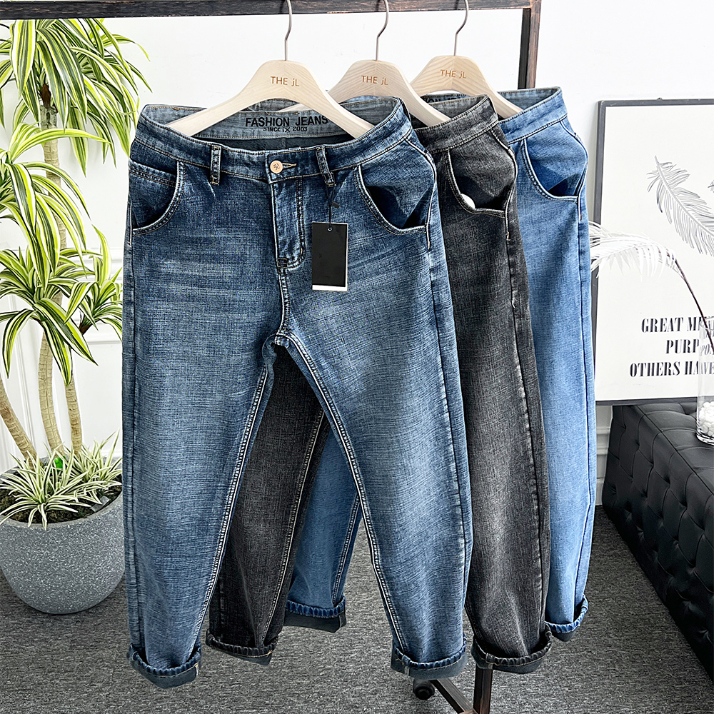 남성 청바지 빅사이즈 워싱 스판 데님팬츠