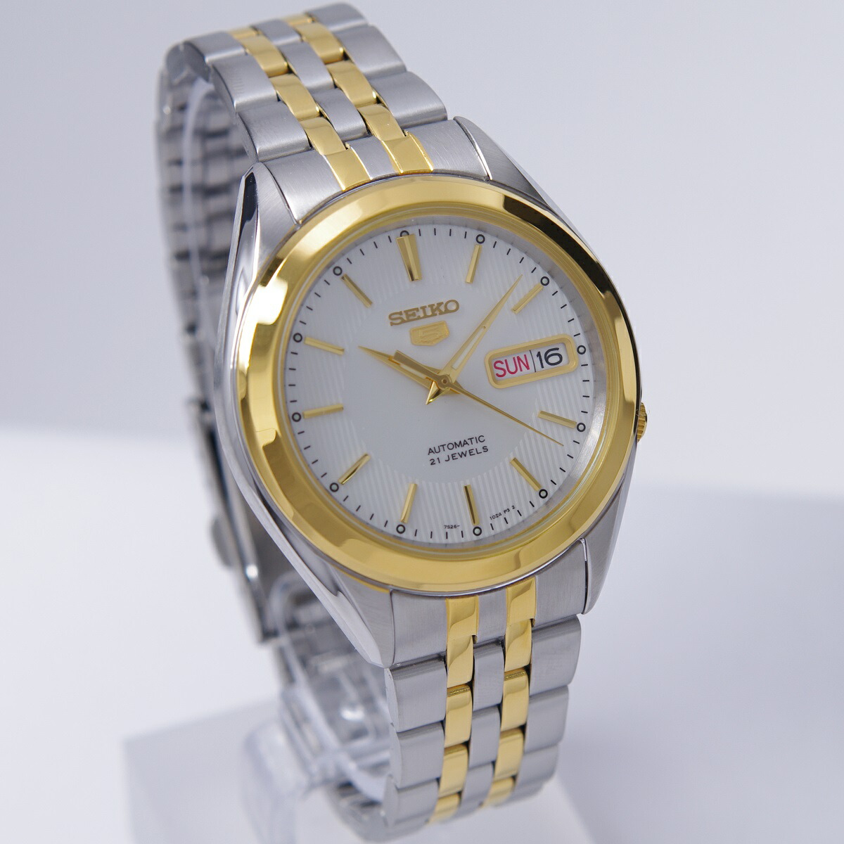 세이코 SEIKO 오토매틱 금장 흰판 남자 손목 캐주얼 시계 SNKL24J1 - 상세 이미지 3