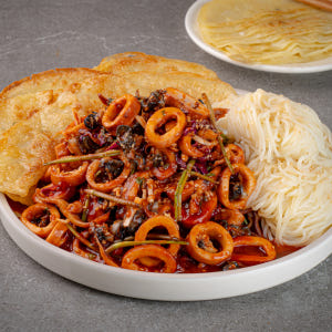 매콤 새콤 달콤 오징어 회 야채 무침 대구 납작만두 쫄면 오징어초무침 밀... 맛있게 먹은 솔직 후기 - 상품 이미지 2