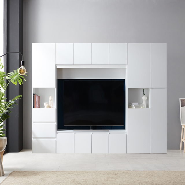 모노 월플렉스 시스템 거실장세트(75인치 내맘대로구성) 1800tv장세트