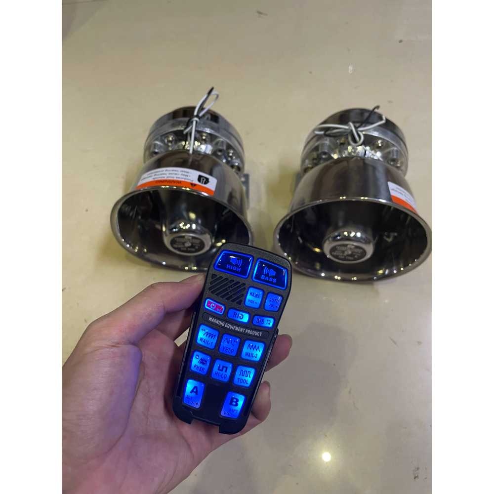 사이렌앰프 미니 차량용 싸이렌 스피커 경적 세트 400W - 상세 이미지 2