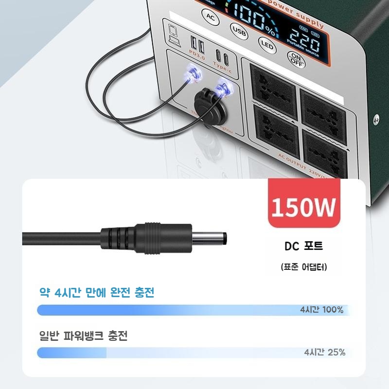 올인원 파워뱅크 야외 대용량 배터리 - 상세 이미지 2
