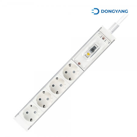 동양전자산업?애니탭 4구 16A 누전차단 고용량 알루미늄 멀티탭 (1.5m) DYM-EAL4