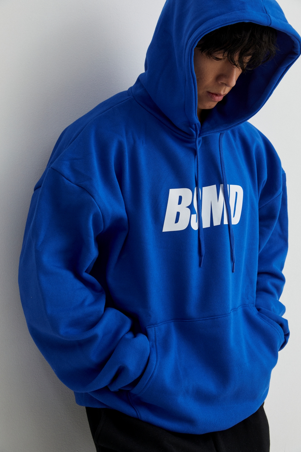 비스트모드 5컬러 기모 후드 헬스 오버핏 짐웨어 긴팔 티셔츠 BSMD 이미지 4