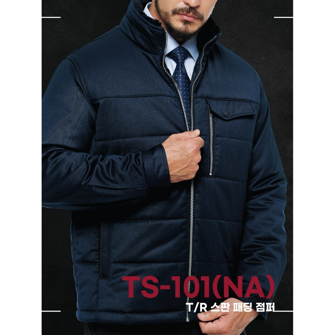 TBUC 티뷰크 TS-101 추동 스판 패딩 점퍼 겨울 작업복 근무복 회사 단체 워크웨어 - 상세 이미지 2