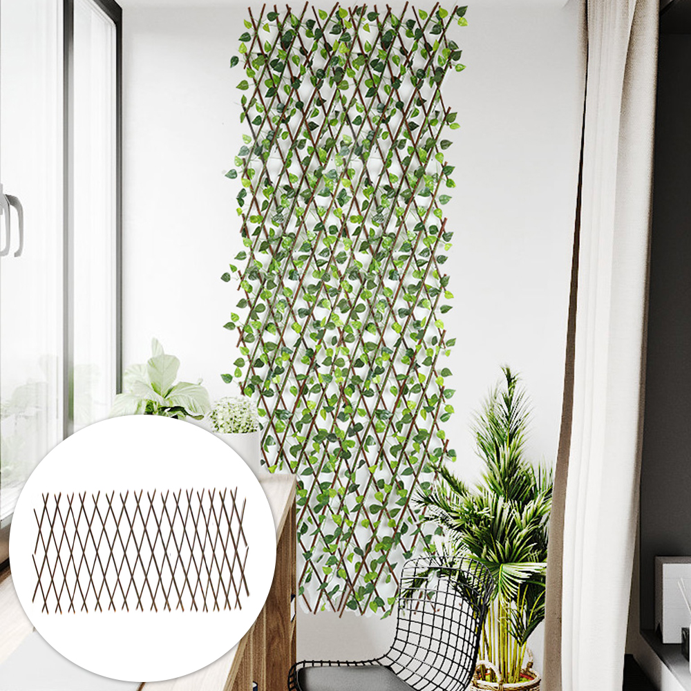 넝쿨파티션 자바라 나무 울타리 펜스 인테리어 정원 벽장식 칸막이 버드나무 기둥 40cm