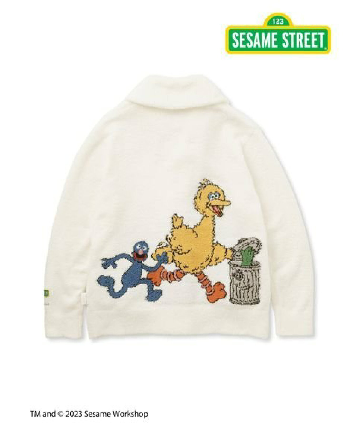 젤라또피케 SESAME STREET 세서미 스트리트 자가드 숄 가디건 2컬러 - 상세 이미지 2