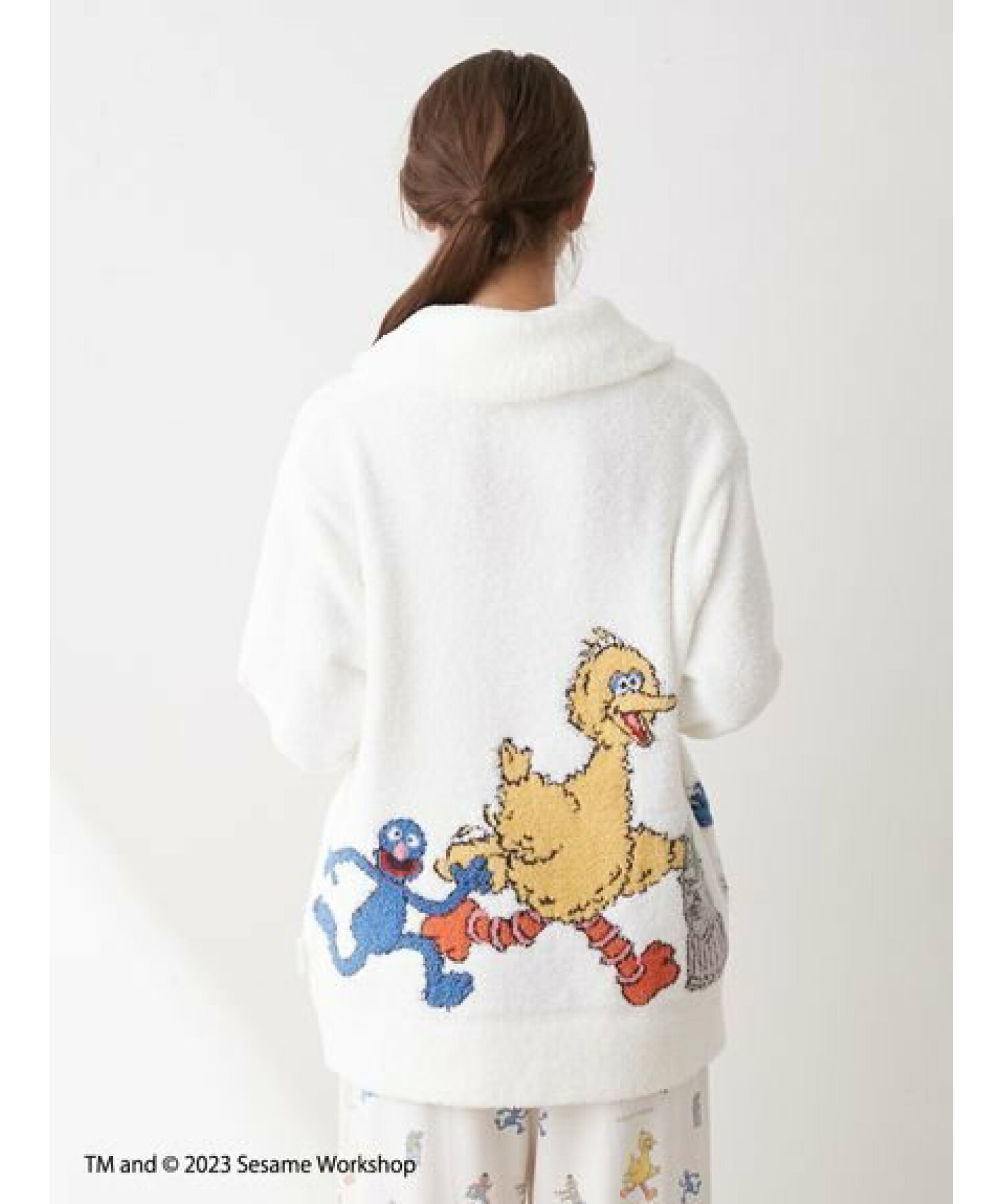 젤라또피케 SESAME STREET 세서미 스트리트 자가드 숄 가디건 2컬러 이미지 6