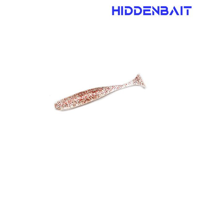 히든베이트 네소 쉐드웜 볼락웜 볼락루어 아징웜 002 CLEAR RED, 5cm(2인치) - 상품 이미지