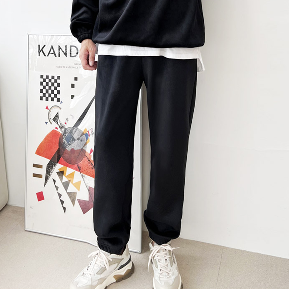 기모고무줄바지 코듀로이 골덴 트레이닝 츄리닝 조거 조그팬츠 - 상세 이미지 3