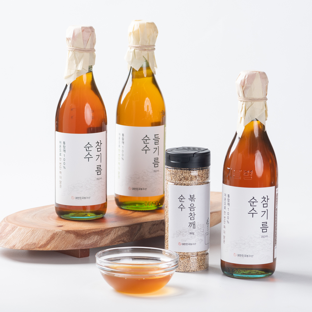 저온압착 순수 참기름 들기름 생 기름 이미지 2