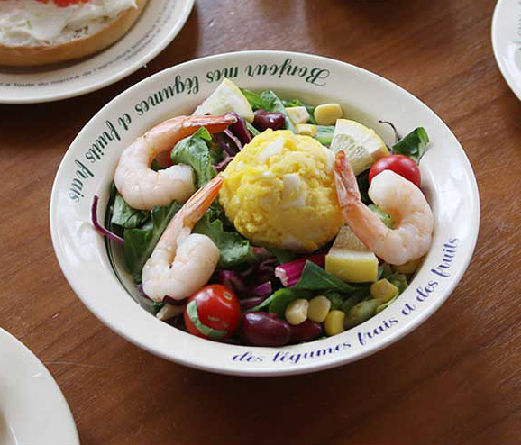 빈티지 레터링 샐러드볼 티니블랑 파밍스마켓 원형볼