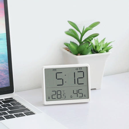 홈 오피스 매장 스마트BIG LCD 온습도 알람시계 HeaL