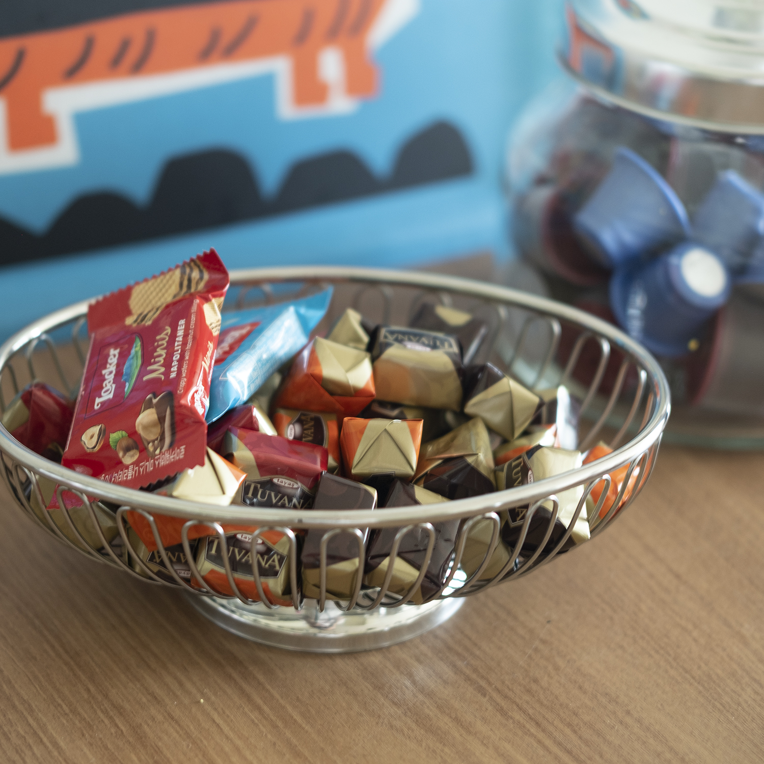 빌라트 스텐 와이어 바스켓 타원 L 주방 팬트리 과일 야채 수납 철제 바구니