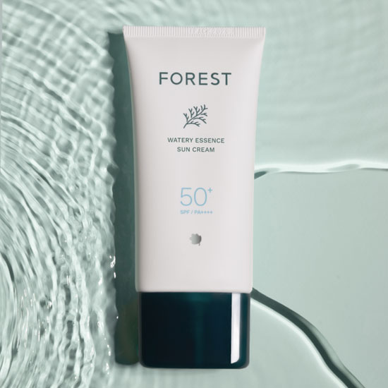 포레스트 비건 워터리 에센스 수분 선크림 80ml(SPF50+) 끈적임없는 썬크림추천