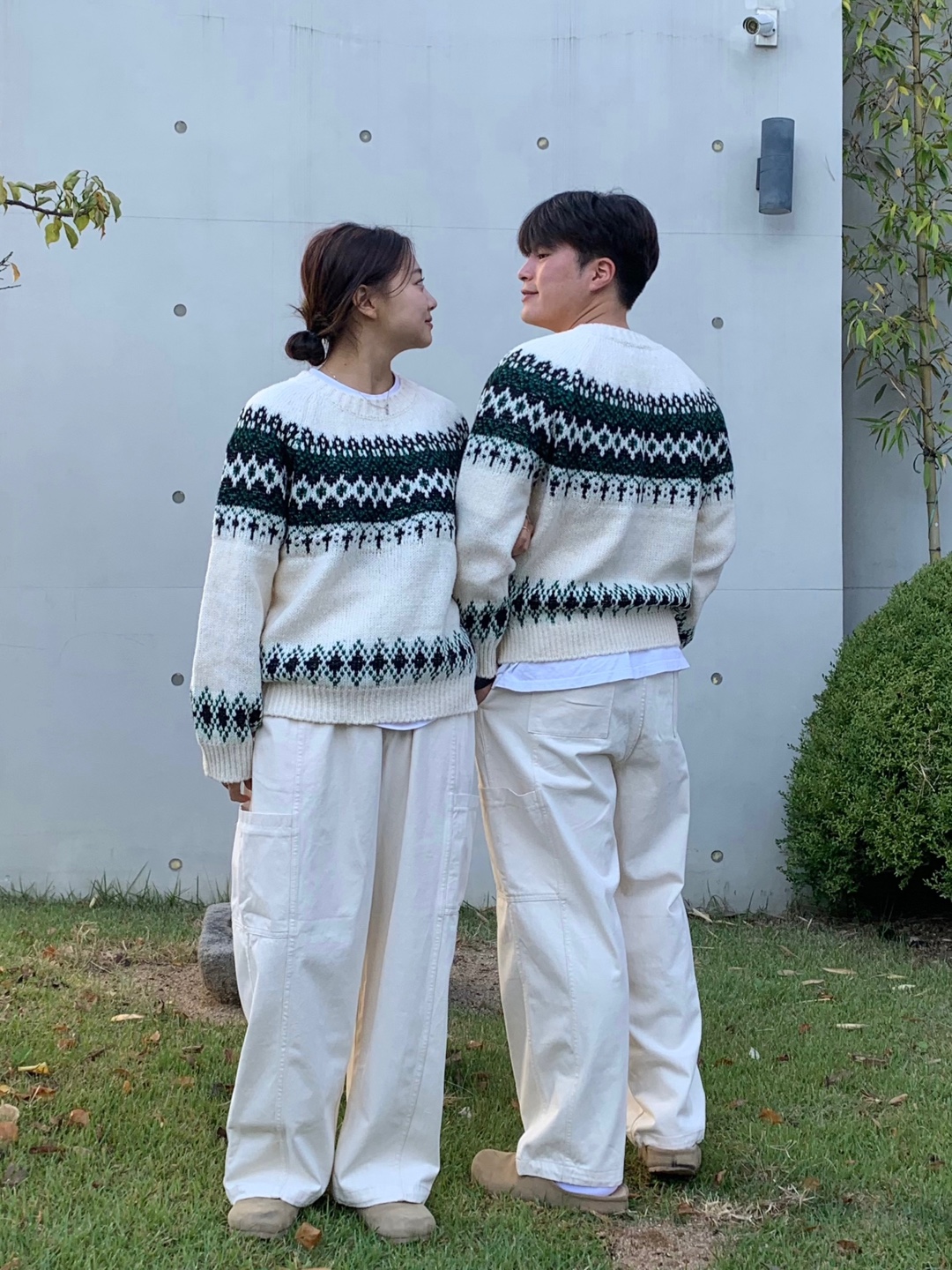 노르딕니트 빈티지 노르딕스웨터 오버핏 커플니트 - 상세 이미지 3
