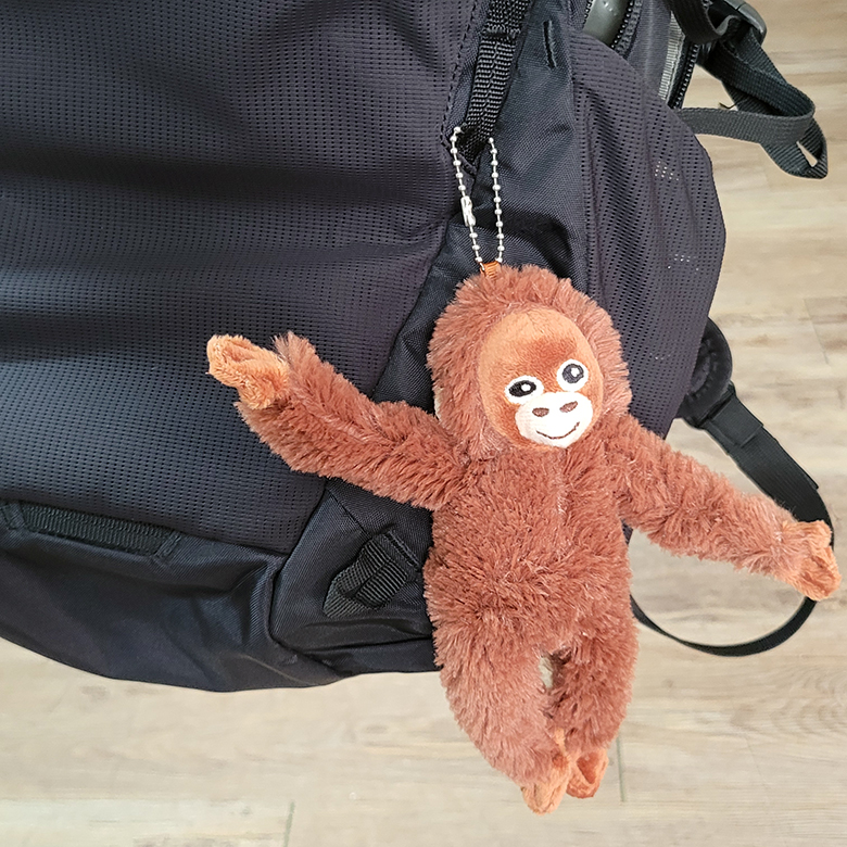 오랑우탄 인형 고숭이 원숭이 오숭이 미니 애착인형 20CM 가방 악세사리 동물인형 - 상품 이미지