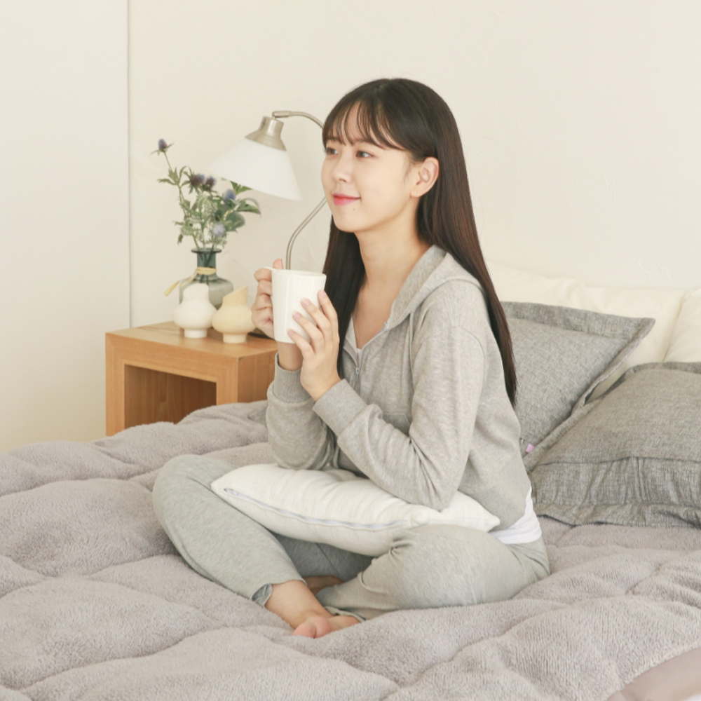 사계절 자가발열 양면 토퍼 9cm 침대 매트리스 토퍼 - 상세 이미지 3