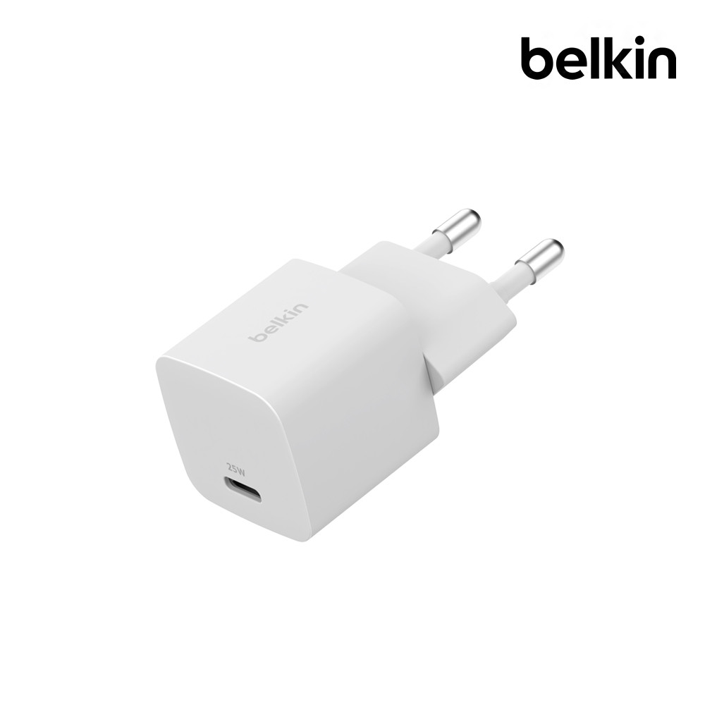 벨킨 25W USB-C PD 3.1 PPS 초소형 C타입 고속 충전기 USB IF 인증 WCA012kr 아이폰17 갤럭시 S26 아이패드 호환 제품 이미지