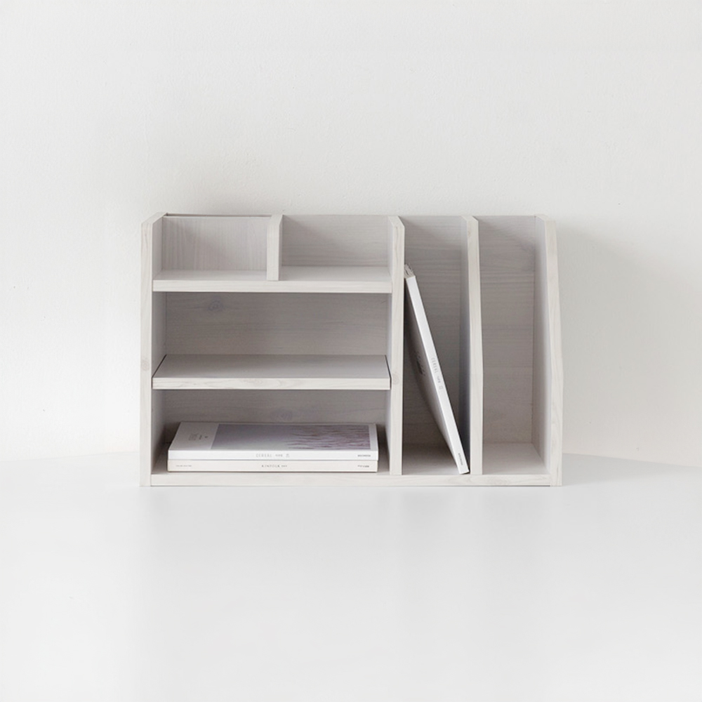 폴라보 미니수납선반 D형 550x250x350mm, 3단, 화이트파인베니어4327.6197 - 메인 이미지