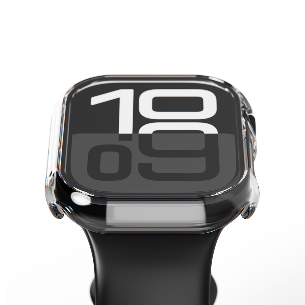 아이엠듀 애플워치10 케이스 풀커버 강화유리 하이브리드 투명 46mm - 상세 이미지 4