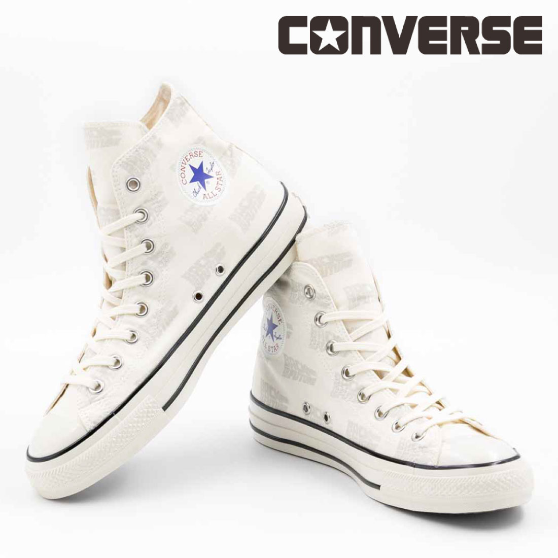 컨버스 CONVERSE 올스타 US 하이 백투더퓨처 31312620 블랙 화이트 - 상세 이미지 4