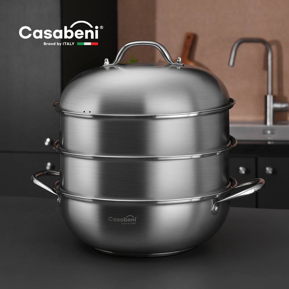 까사베니 3단찜솥 28cm - 상품 이미지