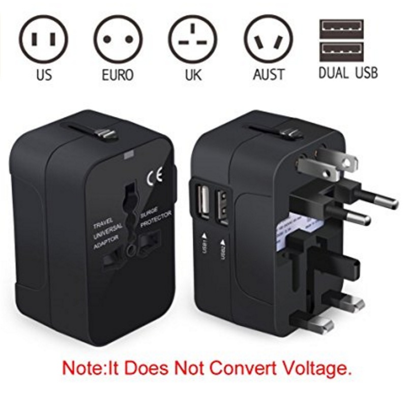 듀얼 USB 2.1A 여행용 돼지코 범용변환기 글로벌 변환 플러그 110V-240V - 상세 이미지 3