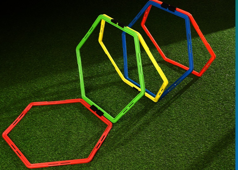 축구 훈련용품 육각 민첩성 서클 장치 잔발 훈련 5개