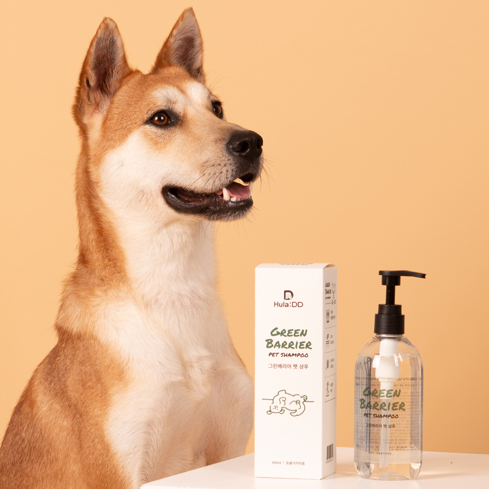 훌라댕댕 저자극 무향 강아지샴푸 고양이 목욕 300ml, 1개