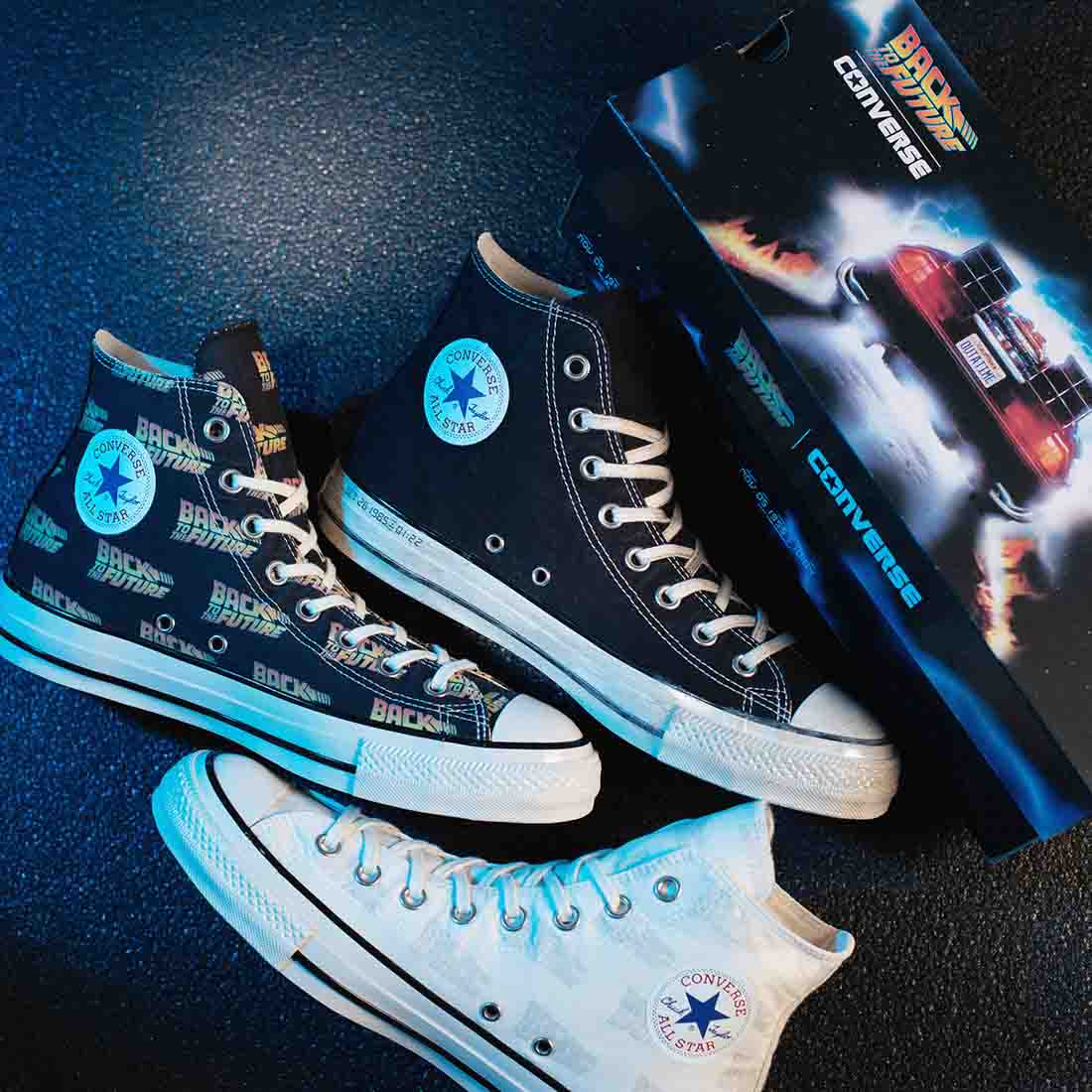 컨버스 CONVERSE 올스타 US 하이 백투더퓨처 31312620 블랙 화이트 - 상세 이미지 2