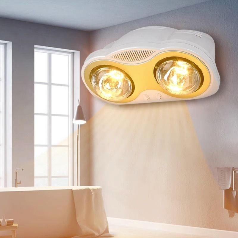 욕실 난방기 화장실 히터 무타공 온열기 온열등 목욕탕 난방 난로 2구 3구 눈 보호 모델