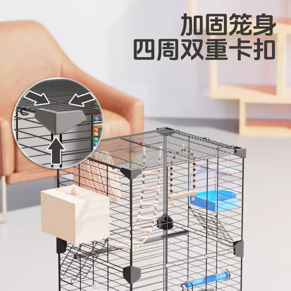 아크릴새장 새집 앵무새장 앵무새 사육장 대형 케이지 투명 놀이터 둥지 하우스 - 상세 이미지 4